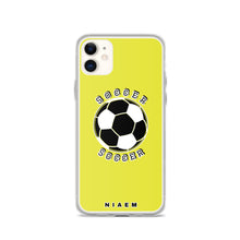 Load image into Gallery viewer, Soccer iPhone Case (Yellow 3)