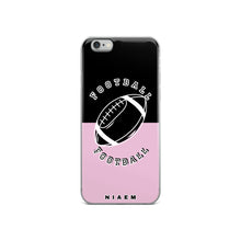 Load image into Gallery viewer, American Football iPhone Case (Black &amp; Pink 4)