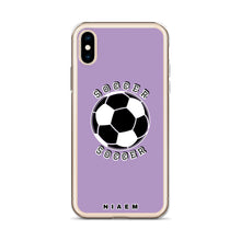 Load image into Gallery viewer, Soccer iPhone Case (Purple 2)