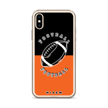 Load image into Gallery viewer, American Football iPhone Case (Black &amp; Orange)