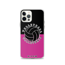 Load image into Gallery viewer, Volleyball iPhone Case (Black &amp; Pink)