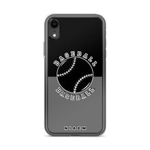 Load image into Gallery viewer, Baseball iPhone Case (Black &amp; Grey)