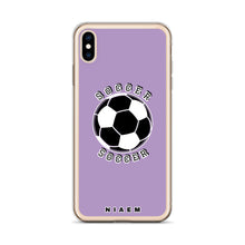 Load image into Gallery viewer, Soccer iPhone Case (Purple 2)