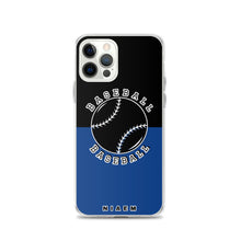 Load image into Gallery viewer, Baseball iPhone Case (Black &amp; Blue 2)