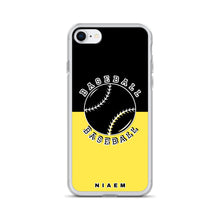 Load image into Gallery viewer, Baseball iPhone Case (Black &amp; Yellow 1)