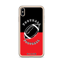 Load image into Gallery viewer, American Football iPhone Case (Black &amp; Red 1)