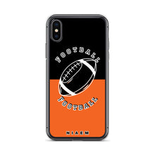 Load image into Gallery viewer, American Football iPhone Case (Black &amp; Orange)