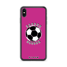 Load image into Gallery viewer, Soccer iPhone Case (Pink)