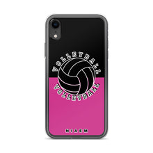 Load image into Gallery viewer, Volleyball iPhone Case (Black &amp; Pink 5)