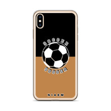 Load image into Gallery viewer, Soccer iPhone Case (Black &amp; Nude)