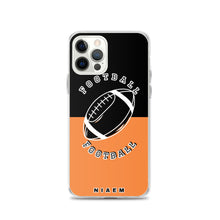 Load image into Gallery viewer, American Football iPhone Case (Black &amp; Orange 1)