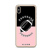 Load image into Gallery viewer, American Football iPhone Case (Black &amp; Pink 3)