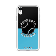 Load image into Gallery viewer, Baseball iPhone Case (Black &amp; Blue 7)