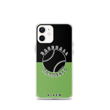 Load image into Gallery viewer, Baseball iPhone Case (Black &amp; Green)