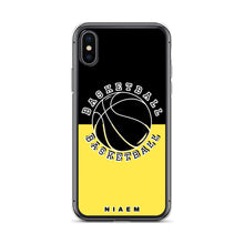 Load image into Gallery viewer, Basketball iPhone Case (Black &amp; Yellow 1)