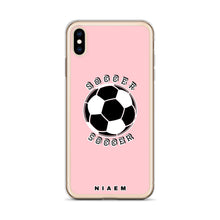 Load image into Gallery viewer, Soccer iPhone Case (Pink 3)