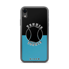 Load image into Gallery viewer, Tennis iPhone Case (Black &amp; Blue)