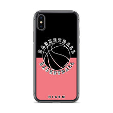 Load image into Gallery viewer, Basketball iPhone Case (Black &amp; Pink 2)