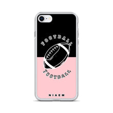 Load image into Gallery viewer, American Football iPhone Case (Black &amp; Pink 3)