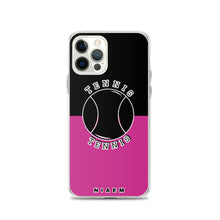 Load image into Gallery viewer, Tennis iPhone Case (Black &amp; Pink)