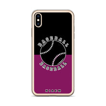 Load image into Gallery viewer, Baseball iPhone Case (Black &amp; Pink 6)