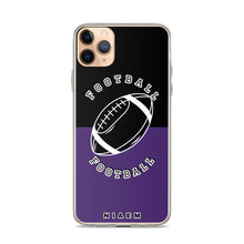 Load image into Gallery viewer, American Football iPhone Case (Black &amp; Purple)