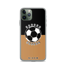 Load image into Gallery viewer, Soccer iPhone Case (Black &amp; Nude)