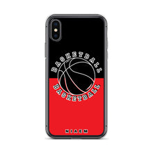 Load image into Gallery viewer, Basketball iPhone Case (Black &amp; Red 1)