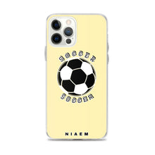 Load image into Gallery viewer, Soccer iPhone Case (Yellow 2)