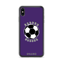 Load image into Gallery viewer, Soccer iPhone Case (Purple)