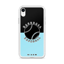 Load image into Gallery viewer, Baseball iPhone Case (Black &amp; Blue 6)