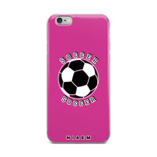 Load image into Gallery viewer, Soccer iPhone Case (Pink 5)