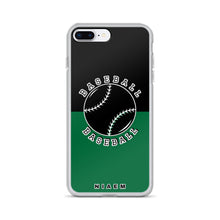 Load image into Gallery viewer, Baseball iPhone Case (Black &amp; Green 1)