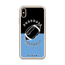 Load image into Gallery viewer, American Football iPhone Case (Black &amp; Blue 1)
