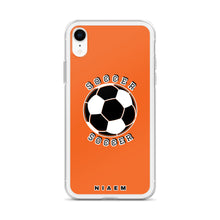 Load image into Gallery viewer, Soccer iPhone Case (Light Orange)