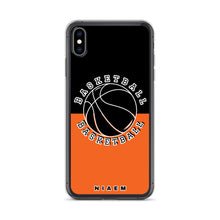 Load image into Gallery viewer, Basketball iPhone Case (Black &amp; Orange)