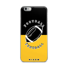 Load image into Gallery viewer, American Football iPhone Case (Black &amp; Yellow)