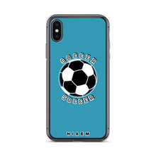 Load image into Gallery viewer, Soccer iPhone Case (Blue)