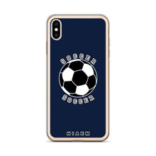Load image into Gallery viewer, Soccer iPhone Case (Navy)