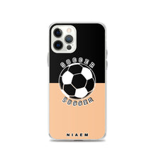 Load image into Gallery viewer, Soccer iPhone Case (Black &amp; Nude 1)