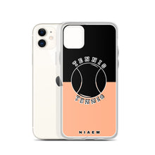 Load image into Gallery viewer, Tennis iPhone Case (Black &amp; Orange 2)