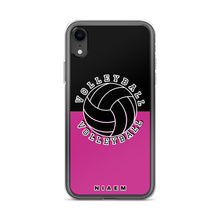 Load image into Gallery viewer, Volleyball iPhone Case (Black &amp; Pink)