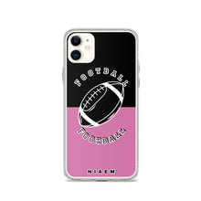 Load image into Gallery viewer, American Football iPhone Case (Black &amp; Pink 1)