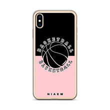 Load image into Gallery viewer, Basketball iPhone Case (Black &amp; Pink 3)