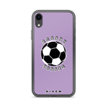 Load image into Gallery viewer, Soccer iPhone Case (Purple 2)