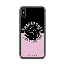 Load image into Gallery viewer, Volleyball iPhone Case (Black &amp; Pink 4)