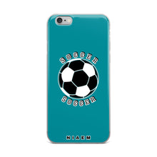 Load image into Gallery viewer, Soccer iPhone Case (Blue 3)