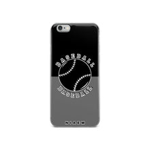 Load image into Gallery viewer, Baseball iPhone Case (Black &amp; Grey)