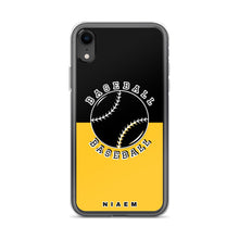 Load image into Gallery viewer, Baseball iPhone Case (Black &amp; Yellow)