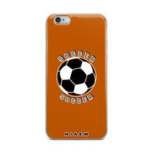 Load image into Gallery viewer, Soccer iPhone Case (Brown 1)